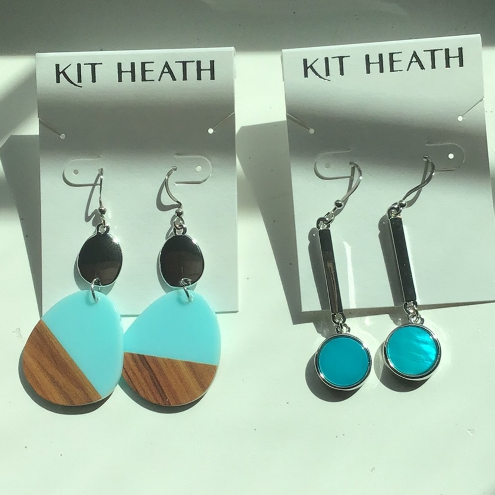NEW 2 Pair KIT HEATH EARRINGS